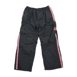 Vintage Starter‎ Pants Mens Large Windbreaker Track Y2K 90s Hip Hop Baggy Black